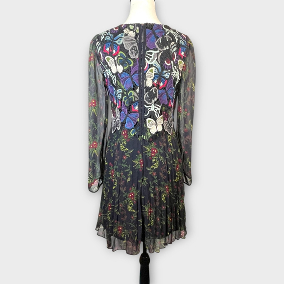 French Connection Dress Sz 4 US Butterfly Crochet Whimsical Fairycore EUC - Picture 7 of 12